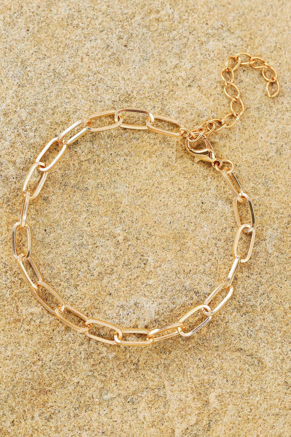 Gold Multi Layered Adjustable Chain Bracelet Set