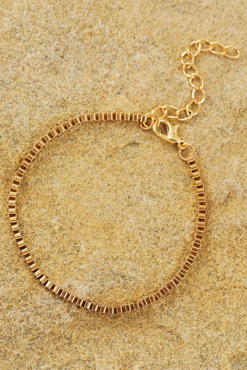 Gold Multi Layered Adjustable Chain Bracelet Set