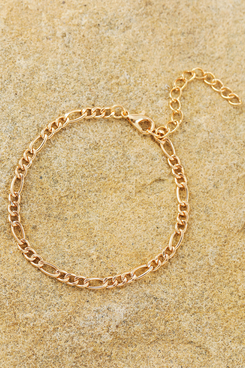 Gold Multi Layered Adjustable Chain Bracelet Set