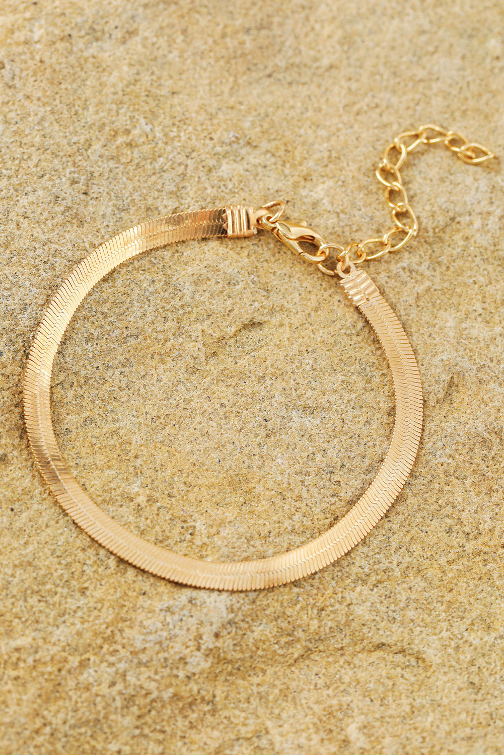 Gold Multi Layered Adjustable Chain Bracelet Set