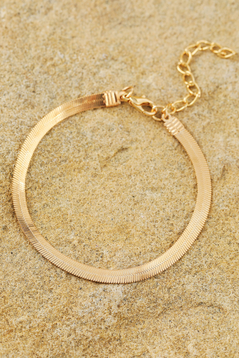 Gold Multi Layered Adjustable Chain Bracelet Set