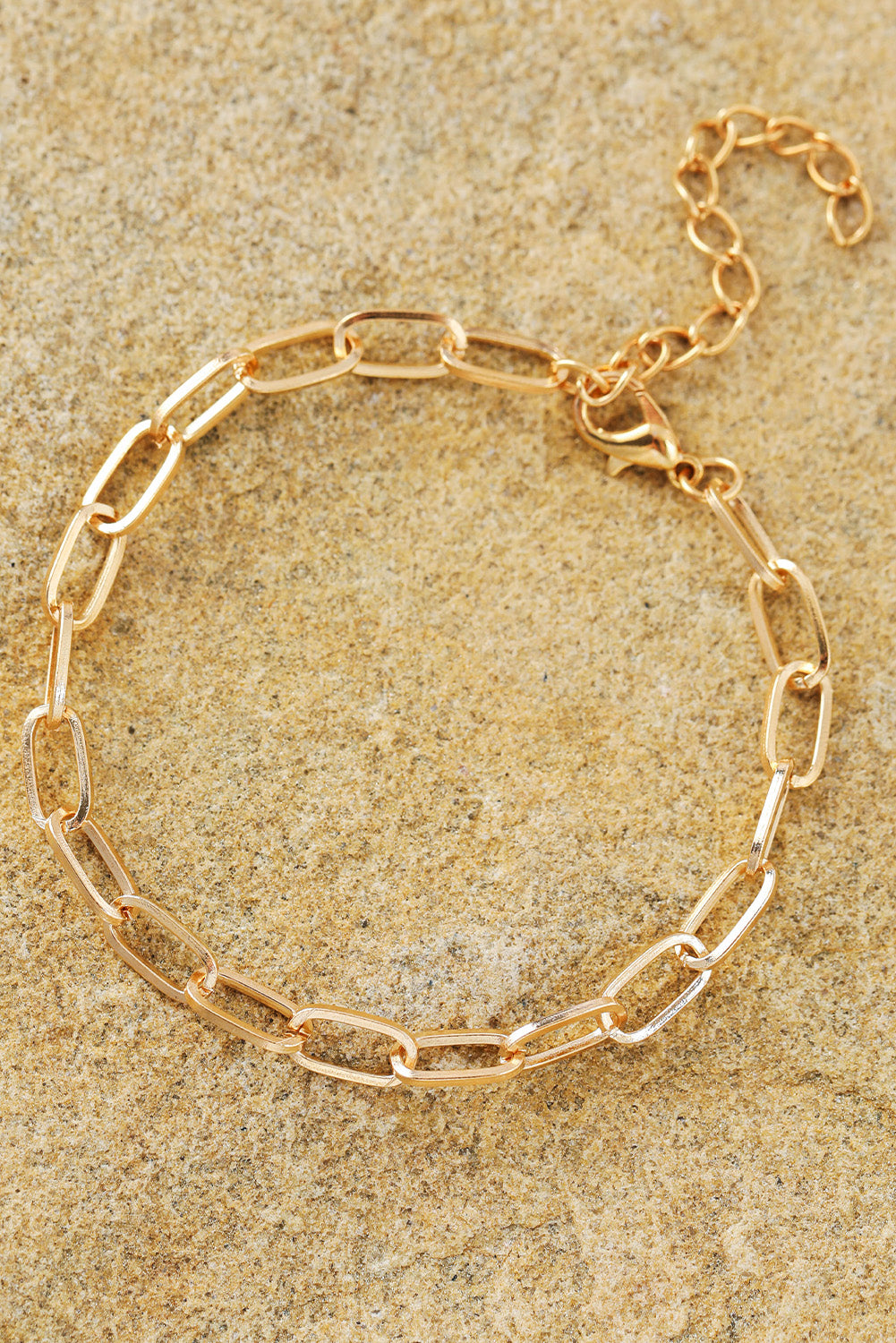 Gold Multi Layered Adjustable Chain Bracelet Set